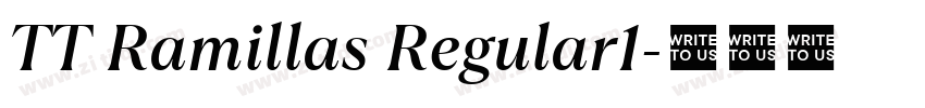 TT Ramillas Regular1字体转换
